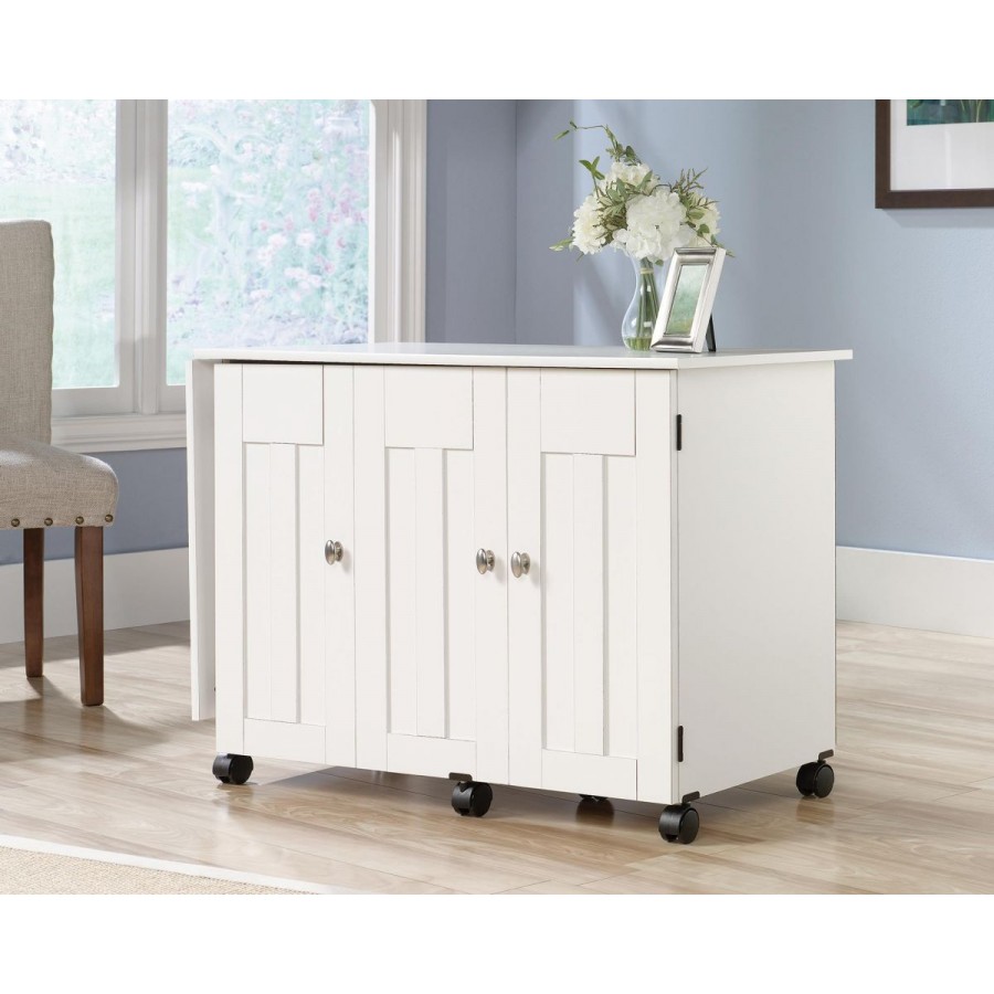 Craft Sewing Craft Cart Soft White